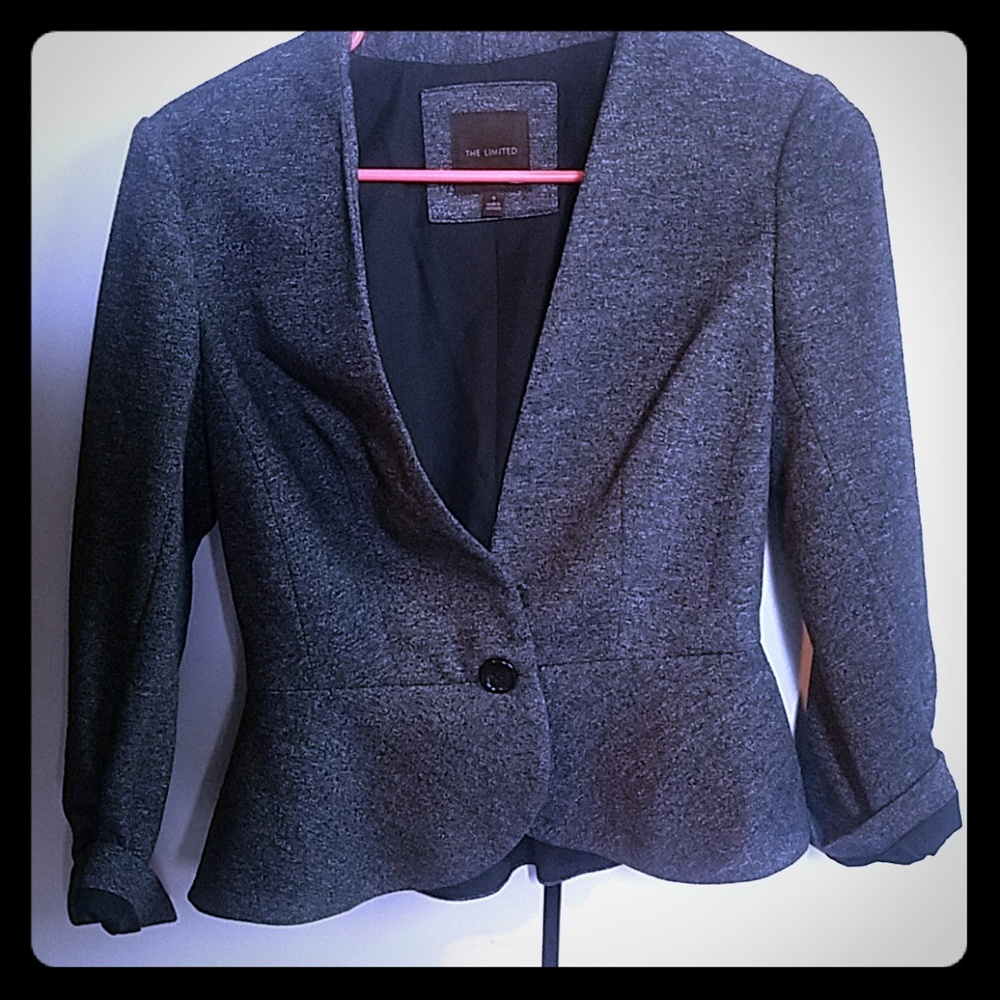 Grey blazer f/ The Limited (s)